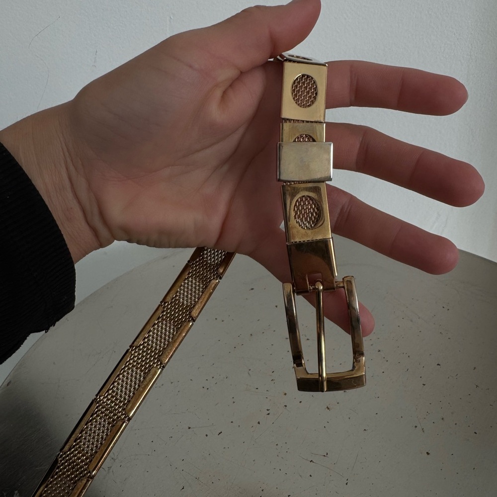Vintage Gold Mesh Belt with Buckle